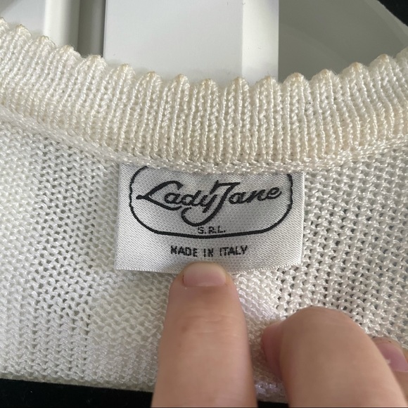 Vintage Made in Italy Crochet Cardigan Sweater - Picture 13 of 15